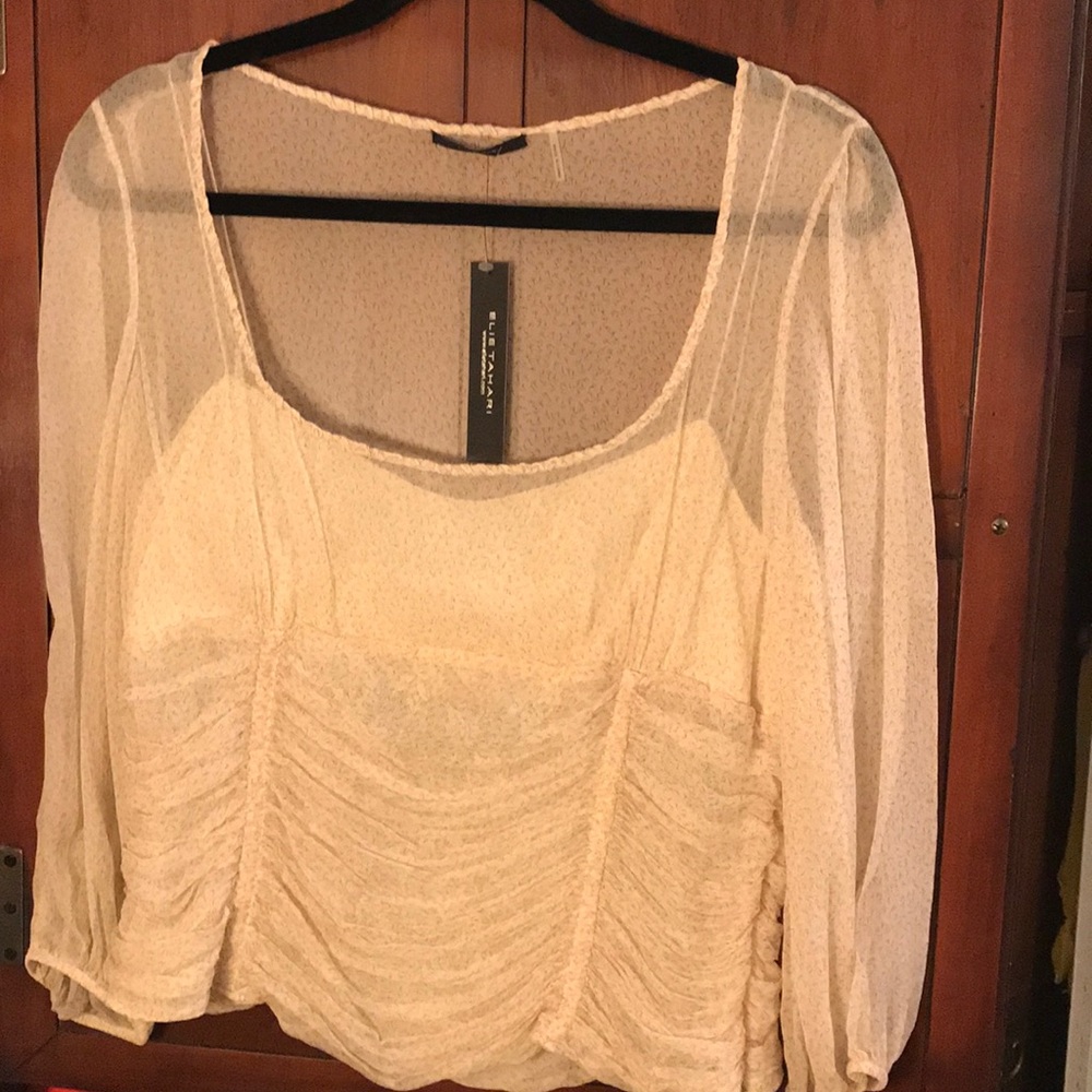 Tahari Designer New Silk Blouse